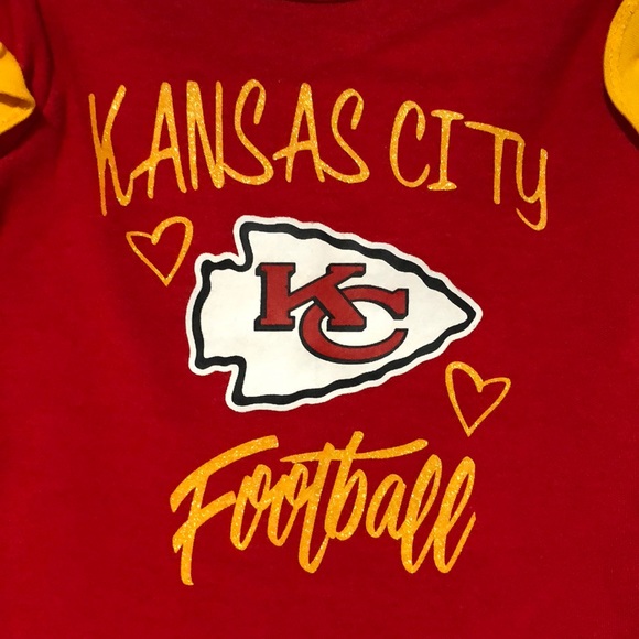 NFL Kansas City Chiefs 2pc creeper set NWT size 3/6months - Picture 4 of 4